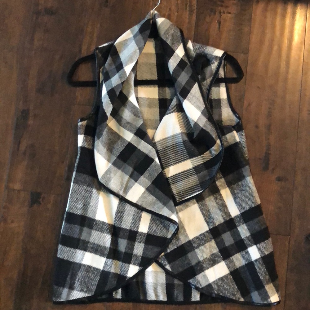 Buffalo plaid vest